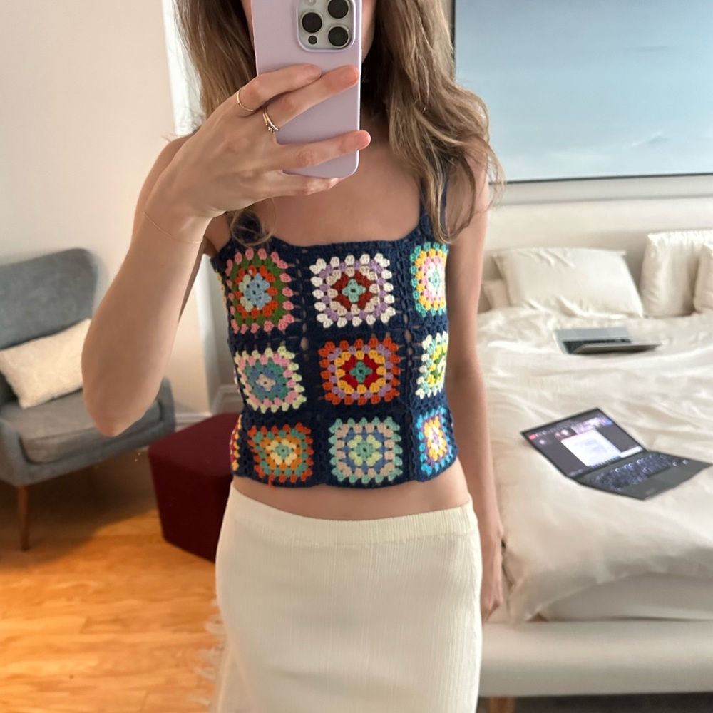 Handmade crochet knit top